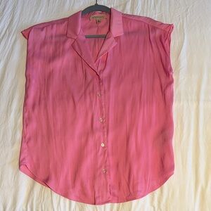 Philosophy Pink Button-Up Blouse